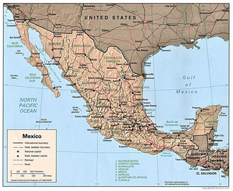 mapa república mexicana - mapa de